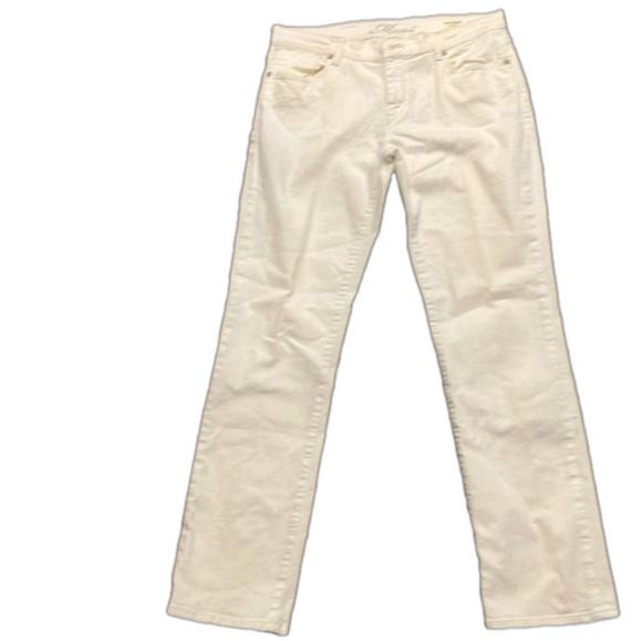 Mavi white stretch sz 33/34 mid rise Molly straight leg pants - Picture 1 of 13